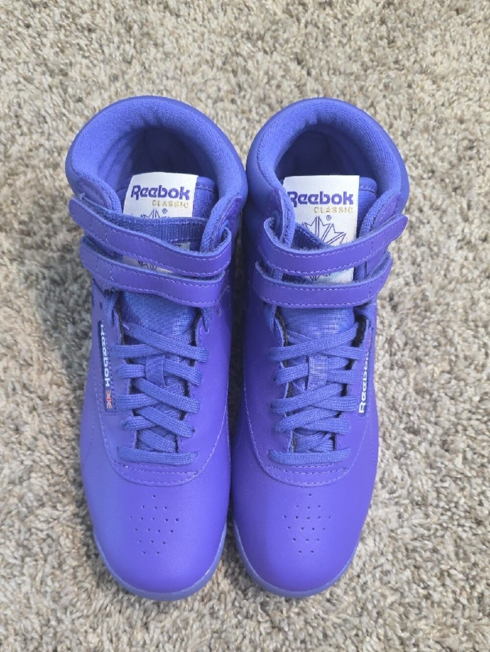 Reebok Purple High-Top Sneakers with Double Straps - Picture 9 of 11
